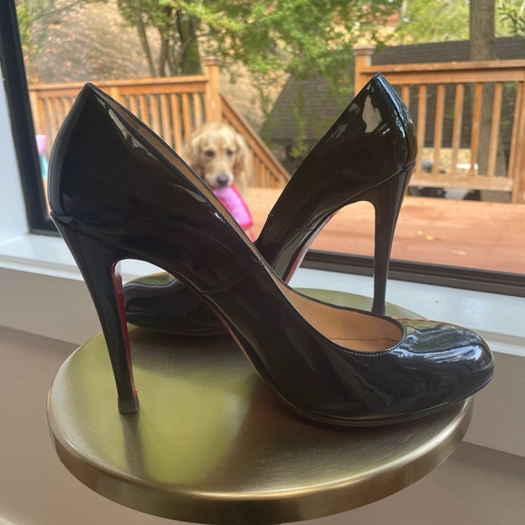 Christian Louboutin 85 mm Pumps - Patent calf leather - Black - Women Size 39 - Picture 8 of 11